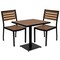Flash Furniture Faux Teak Outdoor Patio Table and Chair Set XU-DG-10456033-GG - alternate 9